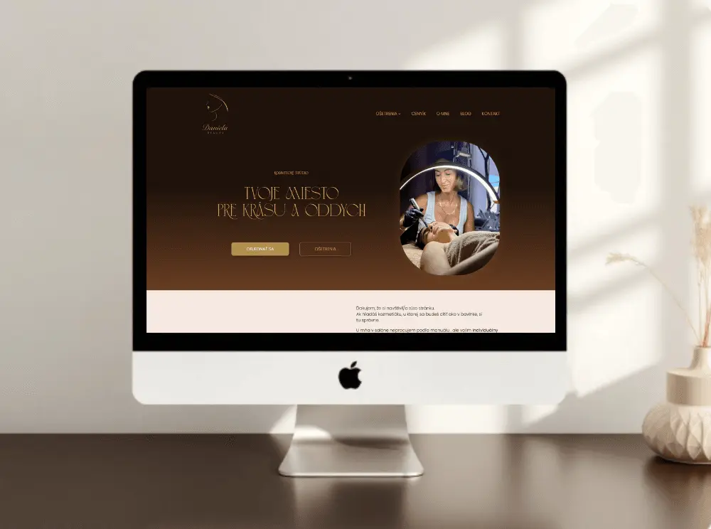 web pre kozmeticky salon piestany kristl design